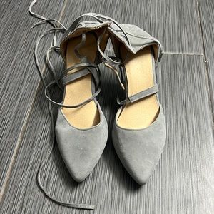 Close toed strapped heels